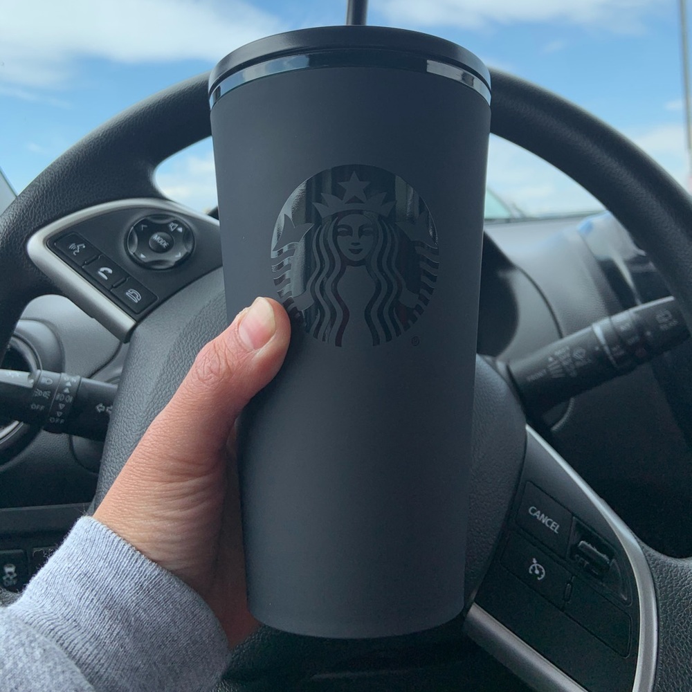 Starbucks Grande Matte Black Cup